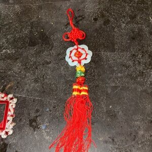 Red and Jade Hanging Ornament